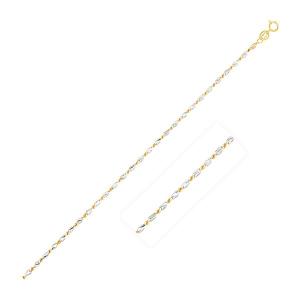 Unbranded 82694-20 14k Two-tone Gold Lumina Pendant Chain 0.8mm Size: 