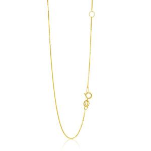 Unbranded 66666-20 14k Yellow Gold Adjustable Box Chain 0.6mm Size: 20