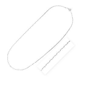 Unbranded 62621-16 Sterling Silver Rhodium Plated Paperclip Chain (1.8