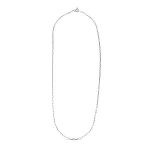 Unbranded 62621-16 Sterling Silver Rhodium Plated Paperclip Chain (1.8