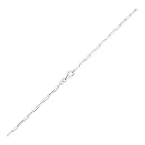 Unbranded 62621-16 Sterling Silver Rhodium Plated Paperclip Chain (1.8