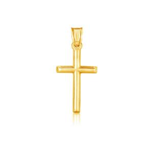 Unbranded 64113 14k Yellow Gold High Polish Cross Pendant