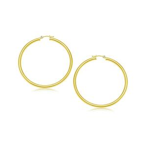 Unbranded 52643 14k Yellow Gold Polished Hoop Earrings (25 Mm)