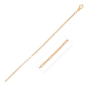 Unbranded 77532-20 14k Rose Gold Fine Paperclip Chain (1.5mm) Size: 20