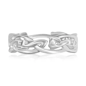 Unbranded 40367 Sterling Silver Rhodium Plated Celtic Style Toe Ring