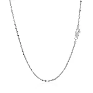 Unbranded 50881-16 14k White Gold Sparkle Chain 1.0mm Size: 16''