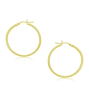 Unbranded 83766 10k Yellow Gold Polished Hoop Earrings (30 Mm)