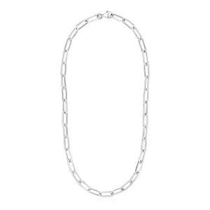 Unbranded 39361-38 Sterling Silver Paperclip Chain Necklace Size: 38''