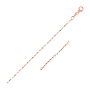 Unbranded 63556-18 14k Pink Gold Round Cable Link Chain 1.1mm Size: 18