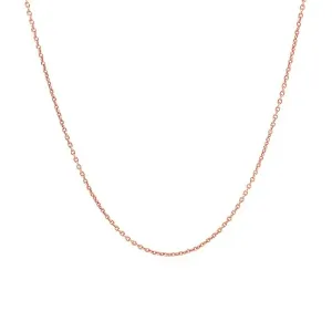 Unbranded 63556-18 14k Pink Gold Round Cable Link Chain 1.1mm Size: 18