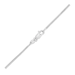 Unbranded 98307-18 14k White Gold Franco Chain 0.9mm Size: 18''