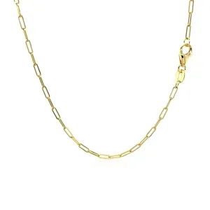 Unbranded 76628-18 14k Yellow Gold Fine Paperclip Chain (1.5mm) Size: 