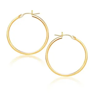 Unbranded 86282 10k Yellow Gold Polished Hoop Earrings (25 Mm)