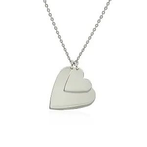 Unbranded 97244-18 Sterling Silver 18 Inch Necklace With Two Polished 