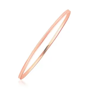 Unbranded 77230-8 14k Rose Gold Concave Motif Thin  Stackable Bangle S