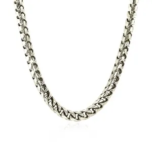 Unbranded 75931-20 Sterling Silver Rhodium Plated Round Franco Chain 4