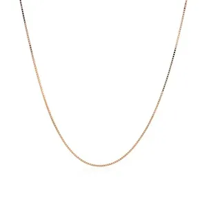 Unbranded 98664-18 14k Rose Gold Classic Box Chain 0.6mm Size: 18''