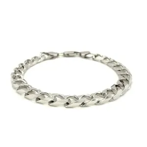 Unbranded 33632-8.5 Sterling Silver Men's Bracelet In Cuban Curb Link 