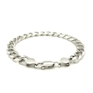 Unbranded 33632-8.5 Sterling Silver Men's Bracelet In Cuban Curb Link 