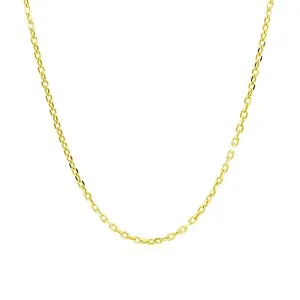 Unbranded 89089-20 14k Yellow Gold Diamond Cut Cable Link Chain 1.5mm 