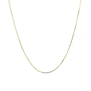 Unbranded 66636-18 10k Yellow Gold Classic Box Chain 0.45mm Size: 18''