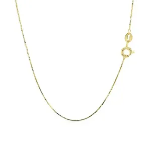 Unbranded 66636-18 10k Yellow Gold Classic Box Chain 0.45mm Size: 18''