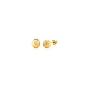 Unbranded 94908 10k Yellow Gold Round Stud Earrings (6.0 Mm)