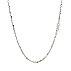 Unbranded 54979-18 14k White Gold Sparkle Chain 1.5mm Size: 18''