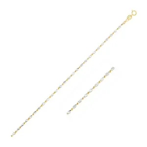 Unbranded 82694-16 14k Two-tone Gold Lumina Pendant Chain 0.8mm Size: 