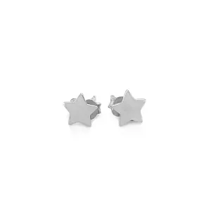 Unbranded 30619 14k White Gold Post Earrings With Stars