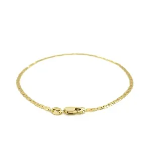 Unbranded 59692-10 10k Yellow Gold Mariner Link Anklet 1.7mm Size: 10'