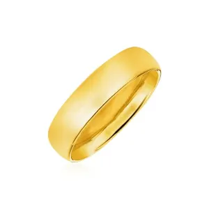 Unbranded 36976-8 14k Yellow Gold 6mm Comfort Fit Wedding Band Size: 8