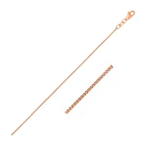 Unbranded 38993-18 10k Rose Gold Wheat Chain 0.6mm Size: 18''