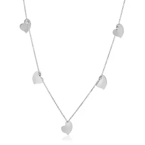 Unbranded 53806-24 Sterling Silver 24 Inch Necklace With Polished Hear