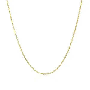 Unbranded 70007-18 10k Yellow Gold Cable Chain 1.1mm Size: 18''