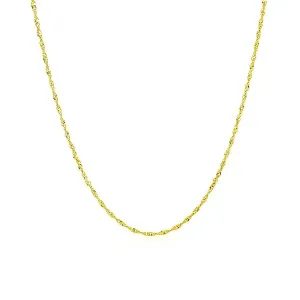 Unbranded 65679-20 10k Yellow Gold Singapore Chain 1.0mm Size: 20''