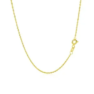 Unbranded 65679-20 10k Yellow Gold Singapore Chain 1.0mm Size: 20''