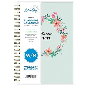 135895 | Blue Sky Laurel 8x5 Weekly/Monthly Planner