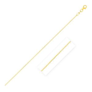 Unbranded 26635-18 Double Extendable Cable Chain In 14k Yellow Gold (1