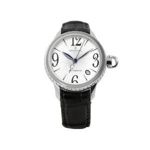 Brav CO36AS361002 Charriol  Women's 'columbus' White Dial Leather Stra