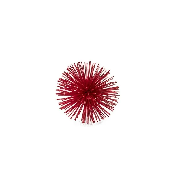 Homeroots.co 383774 Mini Red Spiky Sphere Home Accent Filler