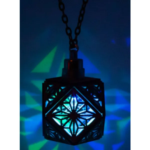 Aglowgeo AGP6 Sacred Cube Red Cedar Necklace  Pendant