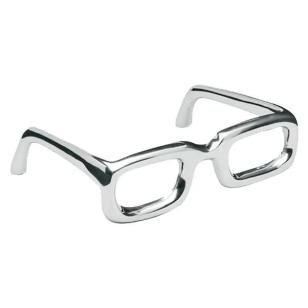 Homeroots.co 383782 Silver Aluminum Glasses Display In Shiny Smooth Fi