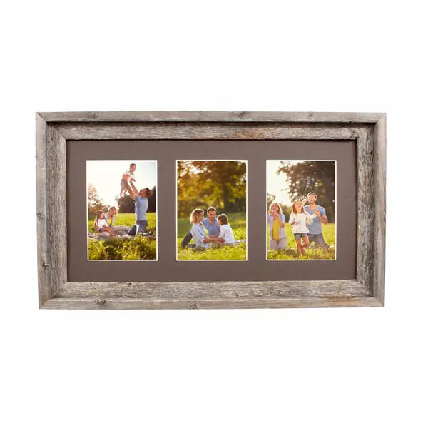 Homeroots.co 380292 14x23 Natural Weathered Grey Picture Frame