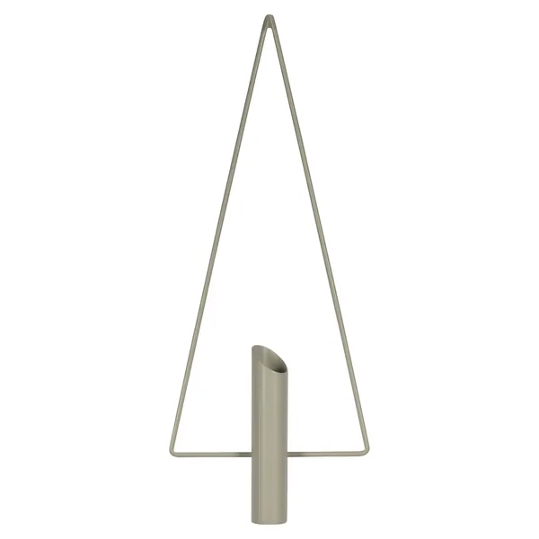 Homeroots.co 380824 Gray Metal Triangular Planter Wall Decor