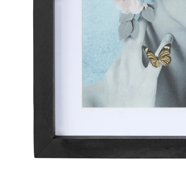 Homeroots.co 380866 Butterflies And Floral Lady Framed Wall Art