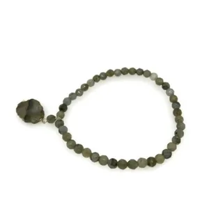 Alkeme Unique Labradorite and 10K Gold Charm Bracelet