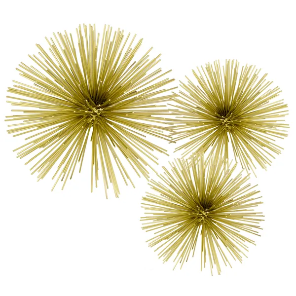 Homeroots.co 354741 8antique Gold Finish Urchin Medium Sphere