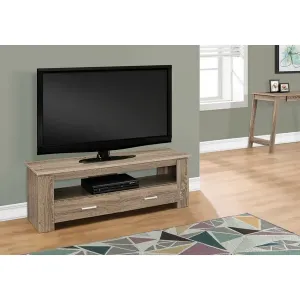 Homeroots.co 332893 16.25 Dark Taupe Particle Board And Laminate Tv St