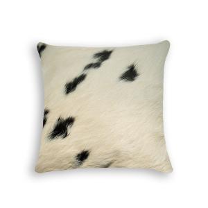 Homeroots.co 316666 Luxurious White And Black Cowhide Pillow - 18x18x5